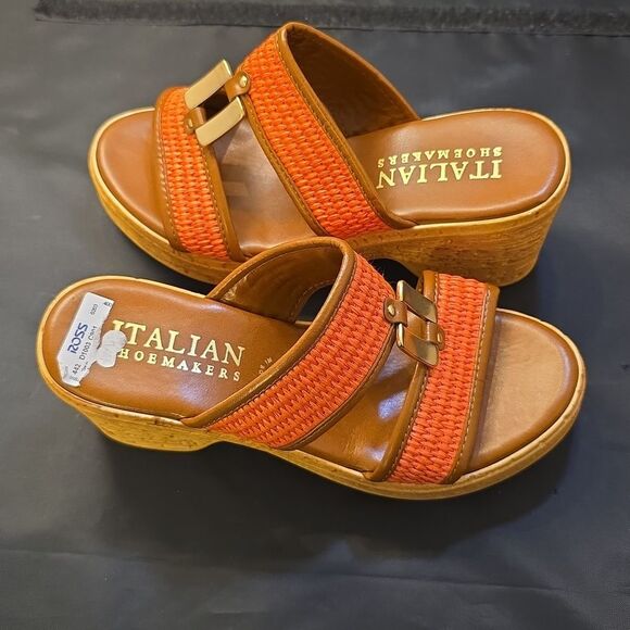 BRAND NEW ITALIAN SHOEMAKERS ELLORA DOUBLE STRAP WOMEN"S SANDAL G1 - Picture 9 of 16